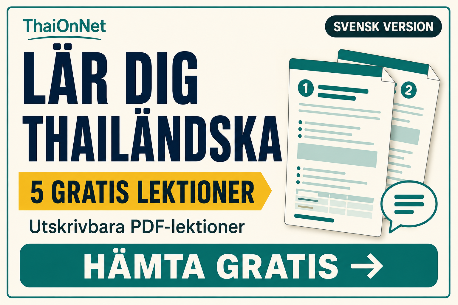 Home 113 Lär Dig Thailändska